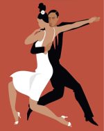 Tango Dancers Painting by Numbers Couples