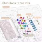 Personalised Photo Custom Paint by Numbers Kit Package Includes