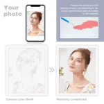 Personalised Photo Custom Paint by Numbers Kit Your Photo